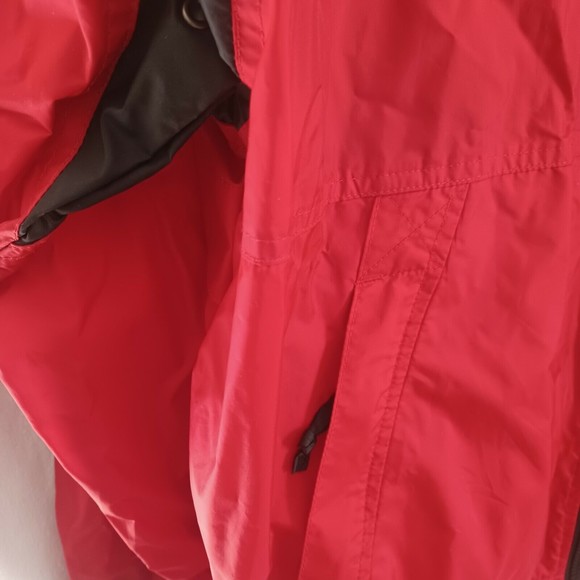 Dunbrooke Jacket Red Black Windbreaker Pockets Magna Tel Line Embroidered XL - Picture 4 of 10